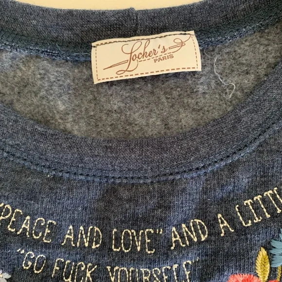 Locher’s Paris Peace & Love Sweatshirt - Picture 4 of 8